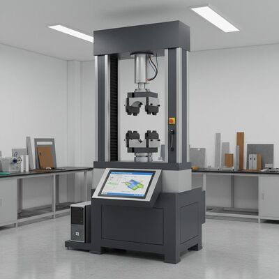 0.5-500kN試験力範囲、±0.5%試験速度精度、650mm最大試験幅の引張試験機（材料分析用）