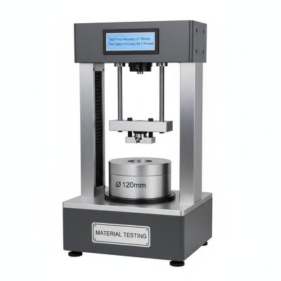 引張試験機（試験力精度±1%、試験径120mm、試験速度精度±0.5%、材料試験用）